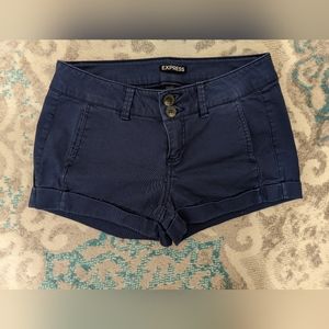 Express shorts navy blue cotton washed  size 2